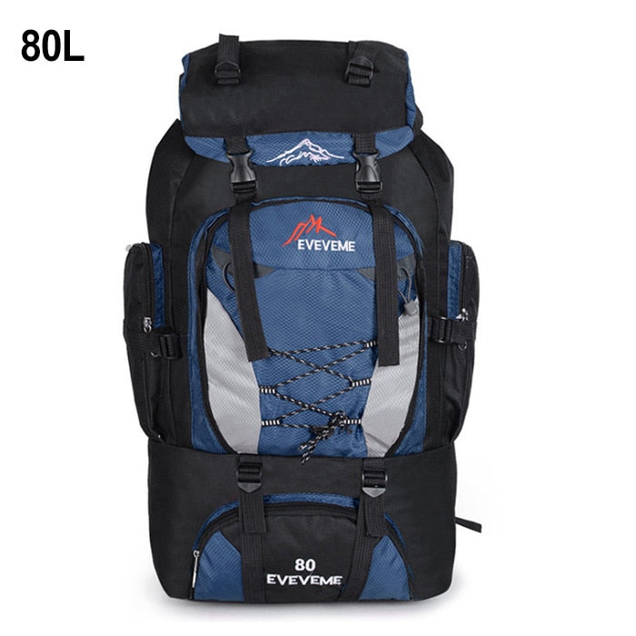 90L 80L Travel Bag Camping Backpack Hiking Army Climbing Bags Mountaineering Large Capacity Sport Bag Outdoor Military XA857WA