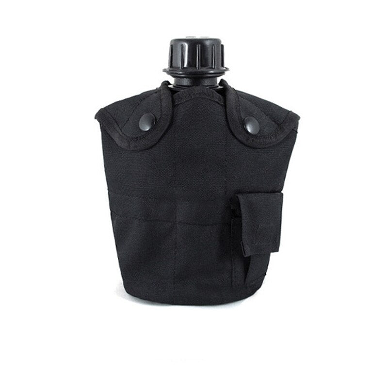 1L Outdoor Military Tactical Water Bottle Army Water Canteen Kettle With Pouch Cup Set For Camping Hiking Backpacking Survival