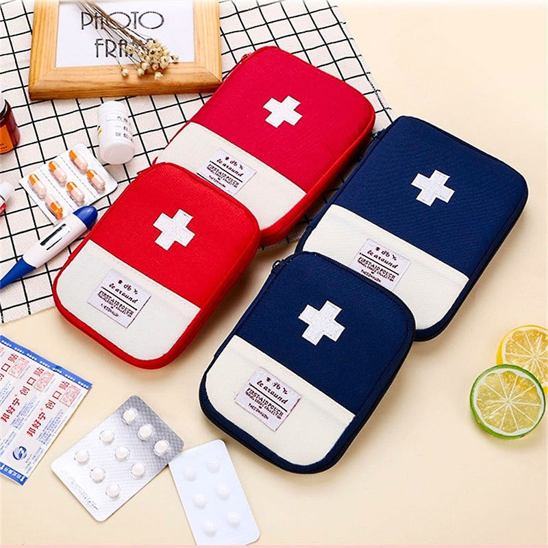 Portable First Aid Medical Kit Travel Outdoor Camping Useful Mini Medicine Storage Bag Emergency Survival Bag Pill Case