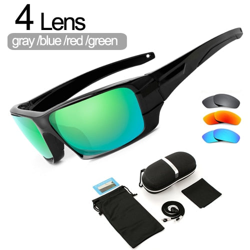 NEWBOLER Polarized Hiking Sunglasses Camouflage Black Frame Sport Sun Glasses Camping Eyewear UV400 Climbing Goggles