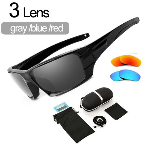 NEWBOLER Polarized Hiking Sunglasses Camouflage Black Frame Sport Sun Glasses Camping Eyewear UV400 Climbing Goggles
