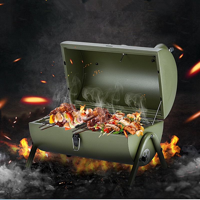 Portable Outdoor BBQ Grill 2-4 Person Patio Camping Picnic Barbecue Stove