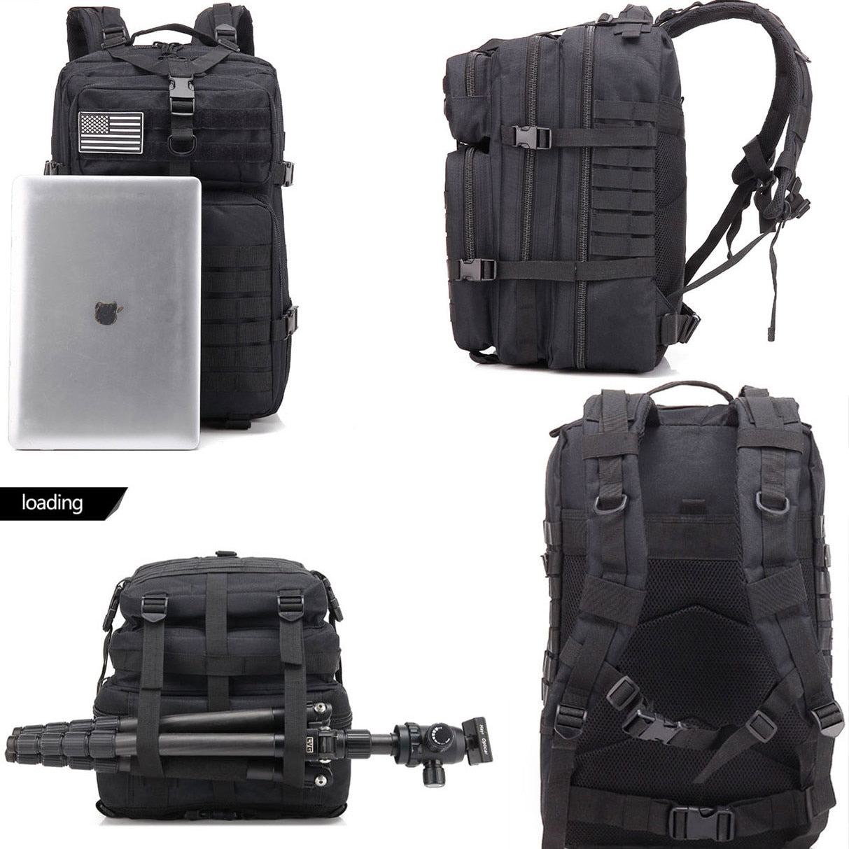 50L Men Military Tactical Backpack Waterproof Large Capacity Bags Outdoor Sport Hiking Camping Hunting Trekking Men Rucksacks
