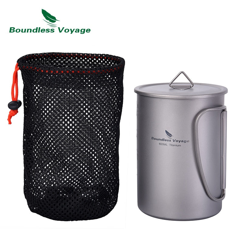 Boundless Voyage Titanium Water Bottle 1050ml Cycling Camping Sport Drinking Bottle Big Capacity Leak-Proof Ultralight Canteen