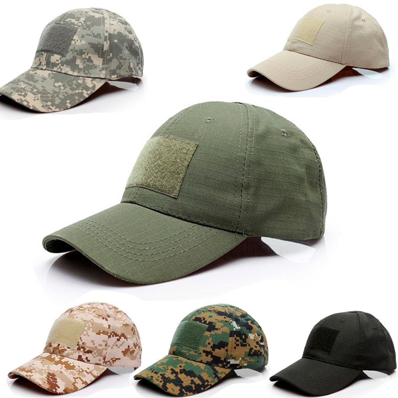Tactical Army Caps Military Camouflage Hat Outdoor Summer Sunscreen Adjustable Baseball Caps For Airsoft Hunting Camping Hiking