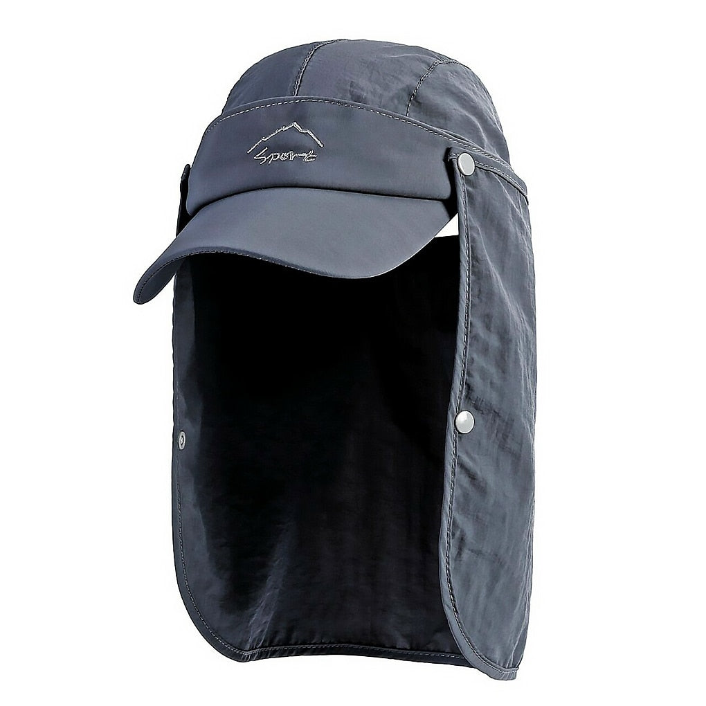 Quick-dry Sun Protection UV Fisherman Hat Foldable Windproof Sun Visor Hat for Fishing Camping Hiking