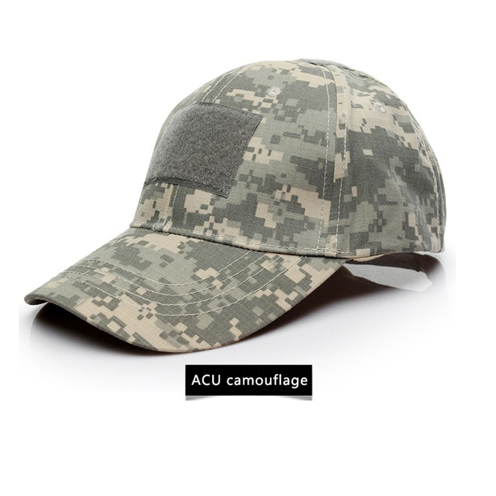 Tactical Army Caps Military Camouflage Hat Outdoor Summer Sunscreen Adjustable Baseball Caps For Airsoft Hunting Camping Hiking