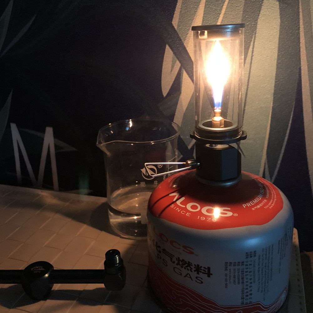 JBL-L001 Gas Camping Lantern Camp Equipment Gas Candle Lights Lamp for Ourdoor Tent Hiking Emergencies