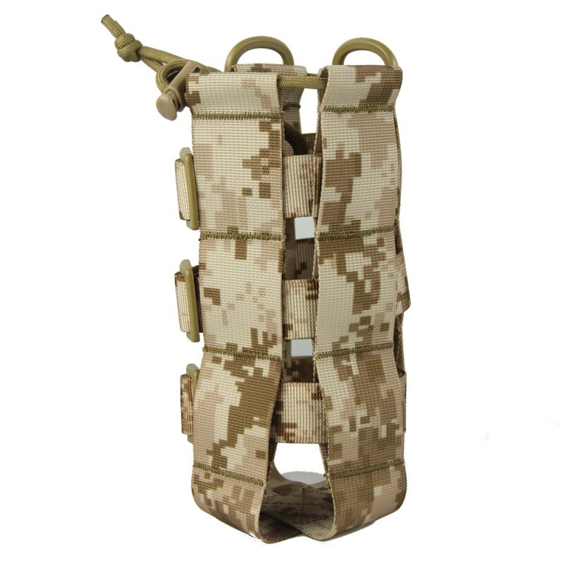 0.5L-2.5L Tactical Molle Water Bottle Pouch Oxford Canteen Cover Holster Outdoor Traveling Hiking Kettle Bag With Molle System