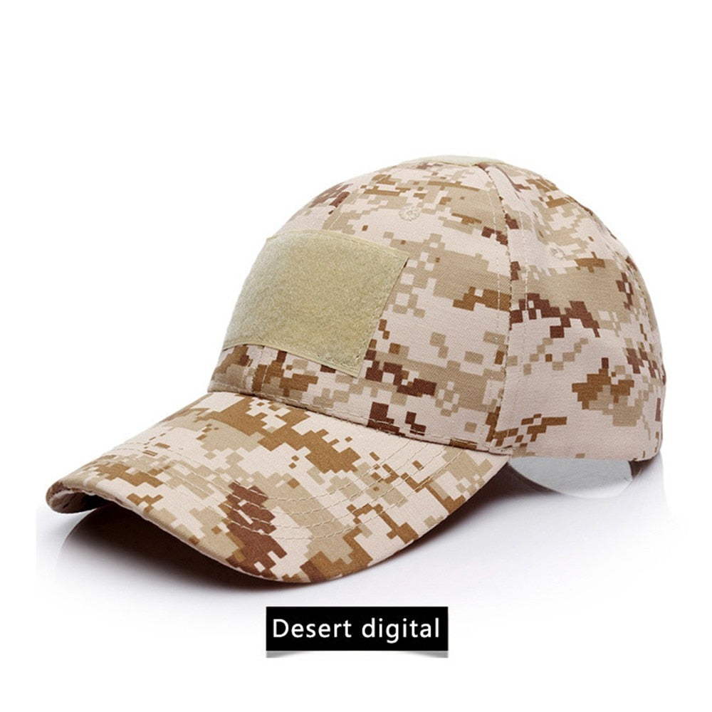 Tactical Army Caps Military Camouflage Hat Outdoor Summer Sunscreen Adjustable Baseball Caps For Airsoft Hunting Camping Hiking