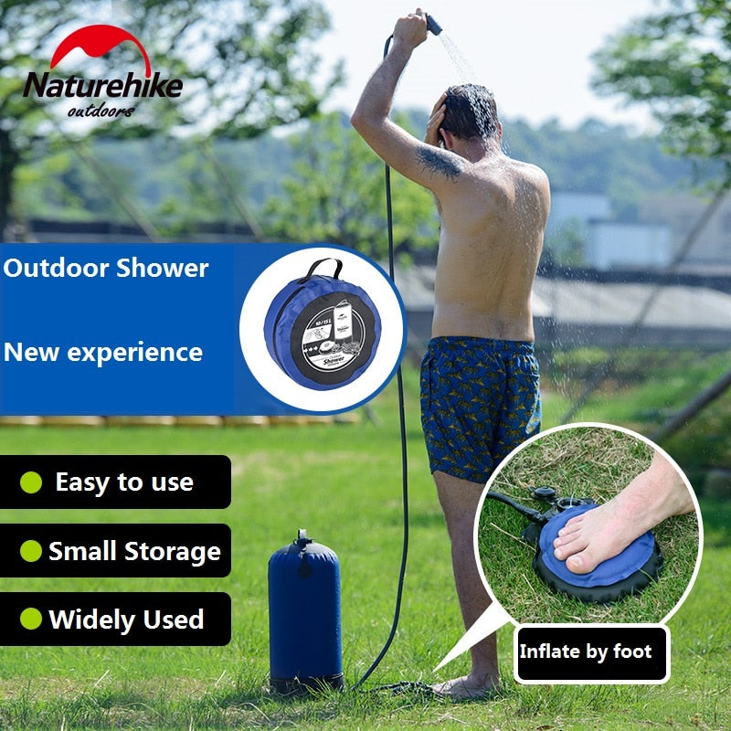 Naturehike Store Outdoor Camping Hiking Shower bag inflatable Portable Folding outdoor shower bag