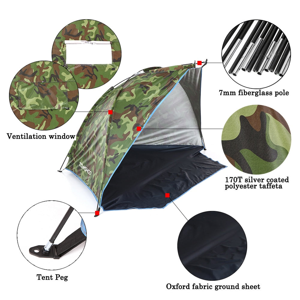 Outdoor Sports Sunshade Camping Tent Fishing Picnic Beach Park Tents Outdoor Camping Accessories Zelt Outdoor Beach Tent