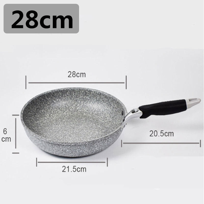 28cm Non-stick Frying Pan With Lid Wok Skillet Cauldron Cooking Pots Induction Cooker Pancake Egg Gas Stove Kitchen Accessories