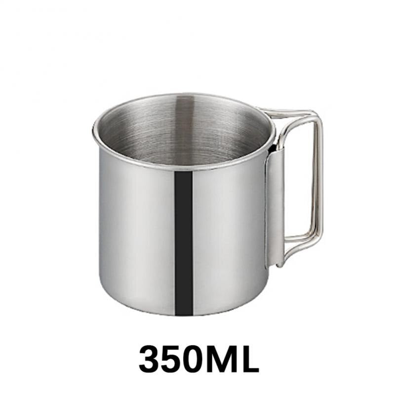 Ultralight Camping Kettle 0.8L Portable Canteen Outdoor Stainless Steel Water Bottle Picnic Cookware Tableware Supplies