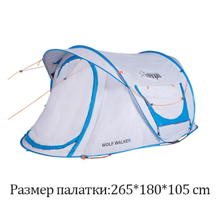 HUI LINGYANG throw tent outdoor automatic tents throwing pop up waterproof camping hiking tent waterproof large family open tent