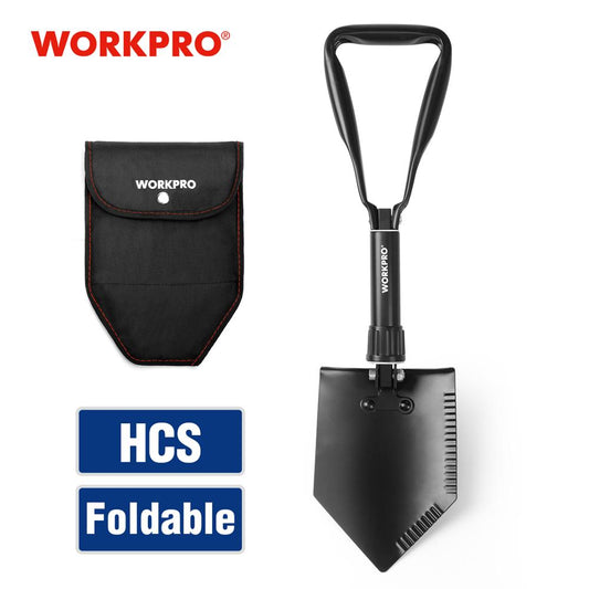 WORKPRO Military Shovel Tactical Mini Folding Shovel with pouch Outdoor Camping Spade Survival Emergency Tools