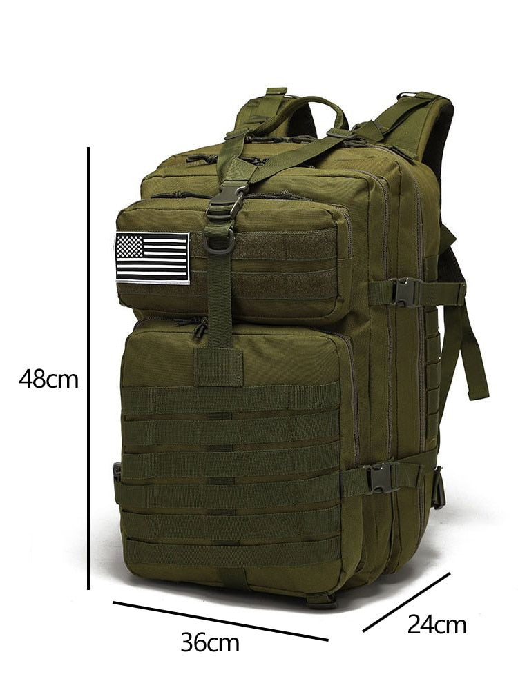 50L Men Military Tactical Backpack Waterproof Large Capacity Bags Outdoor Sport Hiking Camping Hunting Trekking Men Rucksacks