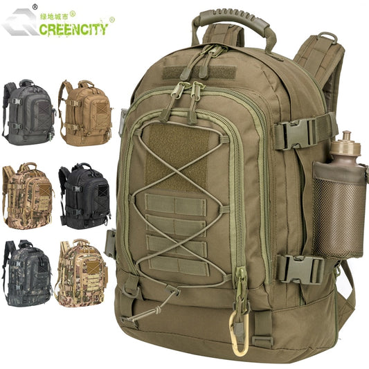 60L Men Military Tactical Backpack Molle Army Hiking Climbing Bag Outdoor Waterproof Sports Travel Bags Camping Hunting Rucksack