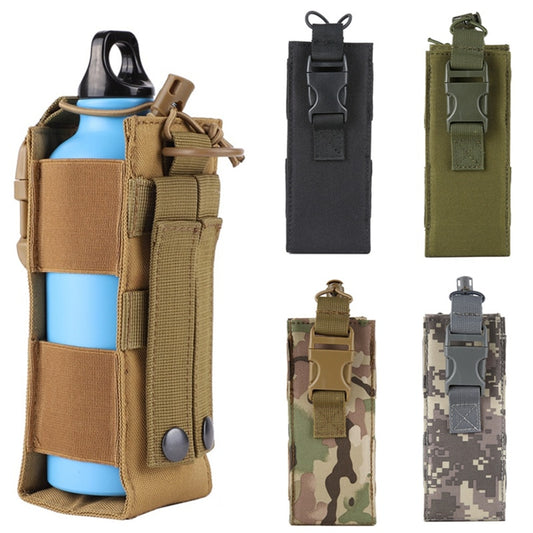 Military Tactical Molle Pouch Water Bottle Holster Outdoors Camping Hiking Hunting Travel Canteen Kettle Holder Bag